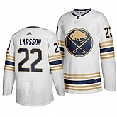 Sabres 22 Johan Larsson White 50th anniversary Adidas Jersey Dzhi,baseball caps,new era cap wholesale,wholesale hats